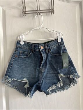NWT wild fable Light Blue High-Rise Denim Jean shorts size 00/24
